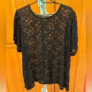 Torrid Black Lace Blouse